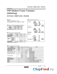 Datasheet MMST4403 manufacturer Rohm